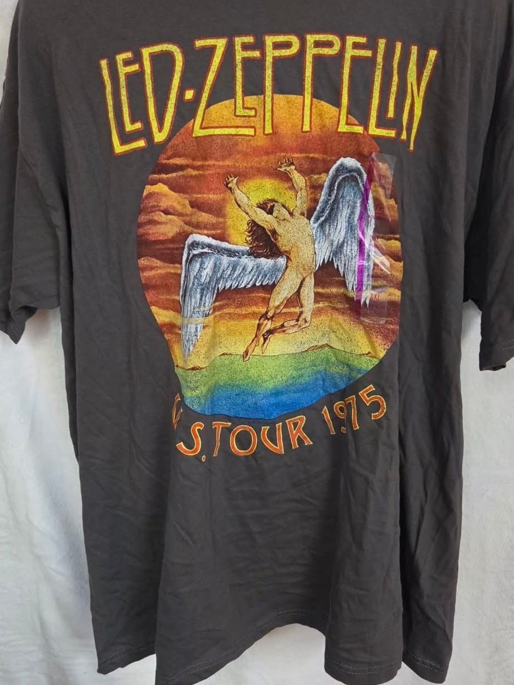 Led Zeppelin Black Short-Sleeve Tour Graphic Tee
